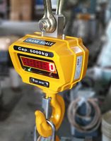 Nouvelle balance numérique pour pont roulant 5000 kg, affichage LED rouge 5 chiffres, boîtier en aluminium à roulements à billes, 24V/230V, télécommandée