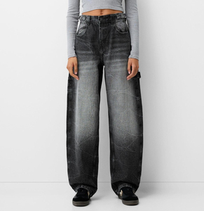 Baggy Wide <b>Leg</b> Cotton Knit <b>Track</b> Jogger Flare Sweat <b>Pant</b> for Women Custom Logo Printed Embraided Women <b>Pant</b> Trouser Hot Selling - Product Image 1
