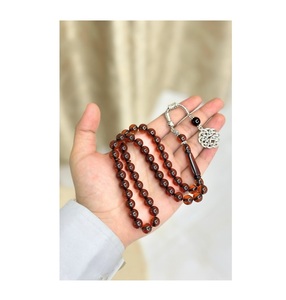 Collier de perles tendance, chapelet islamique en résine de haute qualité, personnalisable - Product Image 1