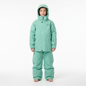 Traje de Esquí para Niños Hawkeye, Chaqueta y Pantalones Impermeables con Capucha para Snowboard, Aislamiento Sintético Verde, Ropa para Exteriores - Product Image 3