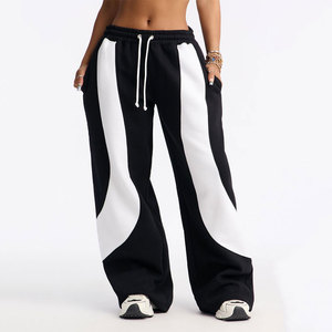New Arrived Winter Cotton Fleece Oversized <b>Baggy</b> Cargo <b>Trouser</b> Mid Waist Straight Leg Quick Dry Breathable <b>Women</b> Customise - Product Image 1
