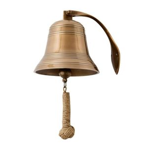 Campana náutica artesanal con acabado de polvo de aluminio para decoración exterior, decoración interior y decoración de oficina. - Product Image 5