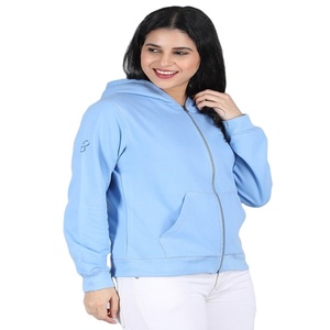 Sudaderas con capucha de lana pesada de gran tamaño bordadas con logotipo personalizable para mujer nuevo estilo informal invierno stock oferta - Product Image 1