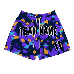 Men's Custom All Over Sublimation Print <b>Mesh</b> Shorts Colorful Pattern Polyester Streetwear Men Active Gym Training Beach Shorts - Product Image 5