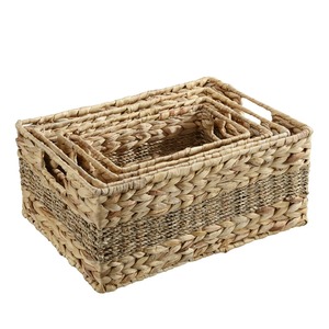 Juego de 4 Cestas de Almacenamiento de Mimbre Hechas a Mano, Cestas de Almacenamiento Hechas a Mano al por Mayor, Ecológicas, Hechas en Vietnam - Product Image 5