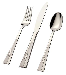 ชุดช้อนส้อมสแตนเลสสตีลสำหรับรับประทานอาหารสไตล์ร่วมสมัย ทนทาน ผิวเงา เหมาะสำหรับโต๊ะอาหารในครัวและร้านอาหาร - Product Image 2