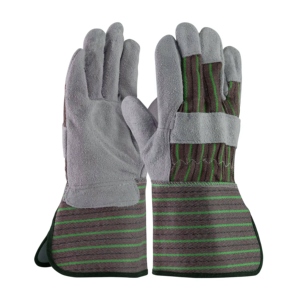Guantes de seguridad industriales de cuero vacuno de puño largo con protección antivibración para pantallas táctiles, para trabajos domésticos y de montaje industrial. - Product Image 2