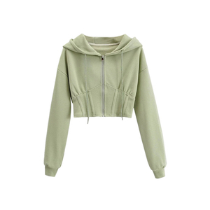 Premium Quality <b>Women's</b> Cropped <b>Hoodie</b> in Stylish Design Available in All Colors for Winter Season Crop <b>Hoodie</b> - Product Image 5