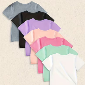T-shirts pour hommes à col rond, coupe ample, personnalisables avec logo, style streetwear, épaules tombantes - Product Image 3