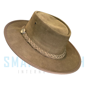 Sombrero Vaquero Occidental de Cuero Premium con Banda Trenzada para Equitación, Actividades Ecuestres, Rancheras y al Aire Libre - Product Image 6