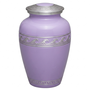 Urnas de Cremación para Adultos de Aleación con Banda Grabable Personalizable, Urnas Funerarias Metálicas Acabado Plata y Rosa para Cenizas Humanas - Product Image 3