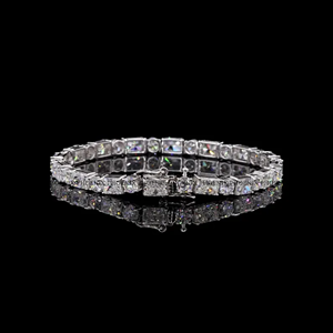 Pulsera de Lujo con Moissanita de 4.0mm – Pulsera Hip Hop Estilo Diamante Iced Out de Plata 925 - Product Image 6