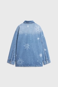 Vente en gros de survêtements en jean personnalisés pour femmes, tenue deux pièces tendance, streetwear oversize, fournisseur de vêtements OEM ODM - Product Image 5