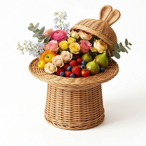 Cestas de Regalo de Mimbre Rústico al por Mayor, Cesta de Regalo de Frutas para Pascua, Navidad y Festividades, desde Vietnam - Product Image 3