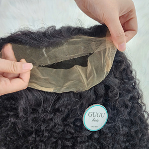 100% Vietnamese Human Hair <b>Wig</b> Burmese Curly HD Full <b>lace</b> <b>Wig</b> Double Drawn Single Donor Cap Black Women Transparent for <b>Lace</b> - Product Image 5