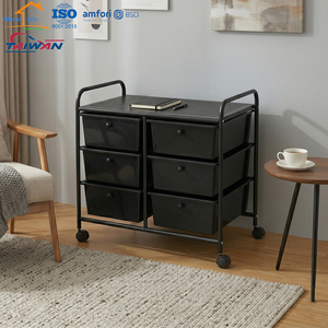 รถเข็นเก็บของแบบมีล้อ 6 ลิ้นชัก ตู้โลหะเคลื่อนที่พร้อมล้อ สำหรับบ้าน สำนักงาน ห้องนอน ผลิตในไต้หวัน - Product Image 1