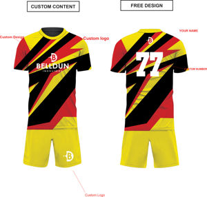 Ensemble de maillots de sport classiques verts pour hommes, 100% polyester, nouvelle arrivée, uniformes de football, logo personnalisé, sublimation - Product Image 6