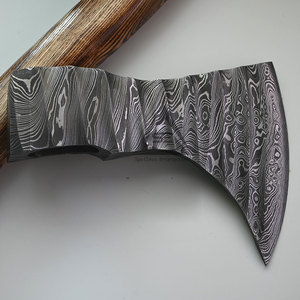Hacha de Acero al Carbono de Damasco de Alta Calidad al por Mayor - Herramienta de Corte Personalizable con 3 Años de Garantía - Product Image 5