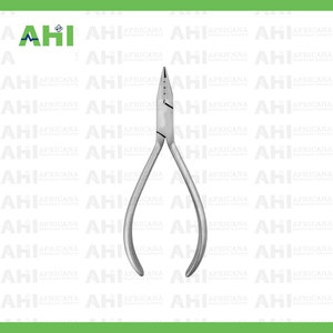 เครื่องมือทันตแพทย์ AHI อุปกรณ์จัดฟัน คีมดัดลวดแบบวงแหวน 14 ซม. คีมดัดลวดแบบสามขั้นตอน สีเงิน แบบใช้มือ - Product Image 4