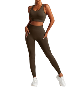 Conjunto Deportivo de Alta Calidad para Mujer, Bra Deportivo, Conjunto de Yoga para Gimnasio, Ropa Deportiva, Conjunto de Yoga sin Costuras, Ropa de Gimnasio para Mujer - Product Image 1