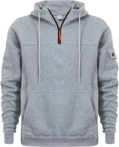 Sudadera con Capucha de Felpa Transpirable y Bordada, Corte Ajustado, para Hombre, Estilo Casual para Gimnasio, con Bolsillo y Logotipo Personalizado en Color - Product Image 6
