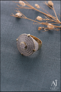 Bague d'éternité de luxe en argent sterling plaqué or rhodié avec moissanite, pavé en spirale, pour homme et femme, bijoux de fête - Product Image 4