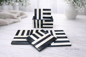 bone inly <b>coasters</b> hand made <b>coasters</b> dinnerware coffee set - Product Image 6