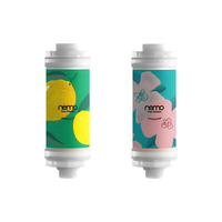 Filtre de douche NEMO coréen en plastique à 2 étapes, enrichi en vitamine C, pour éliminer le chlore et la rouille, soin de la peau, aromathérapie, usage domestique, conforme RoHS
