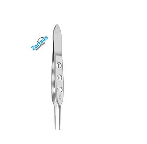 Pinzas de Iris Bishop-Harman de Acero Inoxidable de Alta Calidad, Dentadas, Punta de 0,5 mm, 8,5 cm, Instrumentos Quirúrgicos - Product Image 3