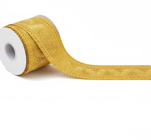 Tresse en dentelle feuille de chêne dorée personnalisée, soluble dans l'eau, pour vêtements et sacs - Product Image 2