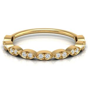 Anillo de compromiso de oro sólido de 10K/14K de última tendencia de lujo 2024 con diamante cultivado en laboratorio CVD Linda forma de marquesa para mujer - Product Image 1