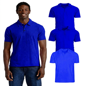 Polo à manches courtes pour homme, couleur unie, tissu Oxford en coton, respirant, vêtements décontractés, coupe classique, blanc, marine, noir - Product Image 5