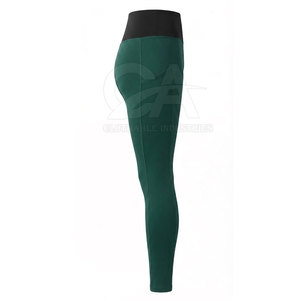 Latest Style Mid Waist Solid <b>Women</b> Ruched <b>Back</b> Yoga Leggings Quick Dry Breathable Wholesale Reasonable Price Made in Pakistan - Product Image 6