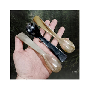 Cuillère en corne de buffle de qualité supérieure, idéale pour les fêtes, les banquets et la consommation de yaourts sucrés, ustensile pour les bars à jus. - Product Image 2