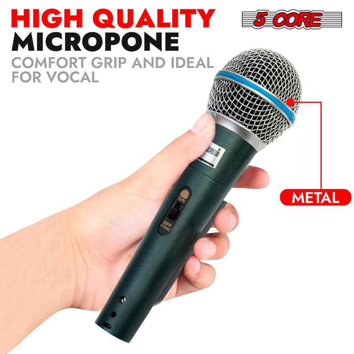 BETA Dynamic Karaoke XLR Mic Cardioid Unidirectional Wired Handheld Microphone for Singing
