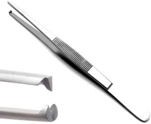 Forceps à pouce en acier inoxydable pour la manipulation des tissus, équipement médical, applications professionnelles, forceps à pouce de qualité supérieure - Product Image 1