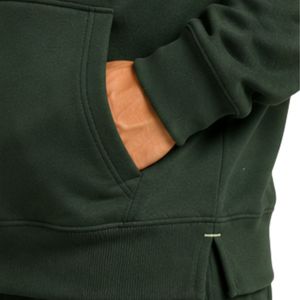 Sweat à capuche personnalisé pour homme, vert cèdre, en molleton de coton épais, color block, brodé, style streetwear, fabricant OEM - Product Image 4