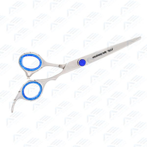 Tijeras de corte de pelo de 5,5 pulgadas tijeras de peluquero japonesas profesionales cuchillas perilla de tensión ajustable acabado plateado diestro - Product Image 4