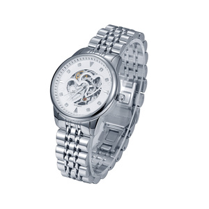 Reloj Mecánico Automático de Lujo para Mujer |   Reloj de pulsera para mujer con esfera dorada y diseño de esqueleto, resistente al agua - Product Image 5