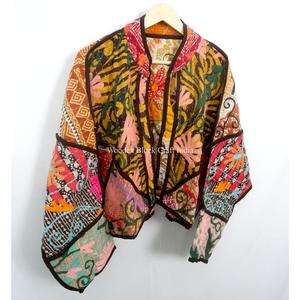 Best Quality Handmade cotton kantha <b>jacket</b> Winter wear <b>Jacket</b> Women fashionable Short-length <b>Jacket</b> in FreeSize Traditional wear - Product Image 4