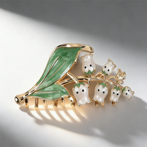 مشبك شعر معدني على شكل فراشة للنساء بطول 6.5 سم، إكسسوارات شعر أنيقة للفتيات - Product Image 3