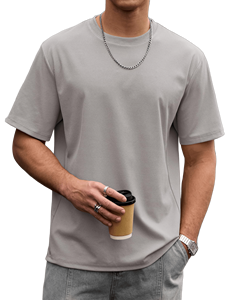 OEM Service Ringer T Shirts For Men Lightweight Skin Friendly Smooth Texture Blend Material Reinforced Stitching Men's Tee - Product Image 4