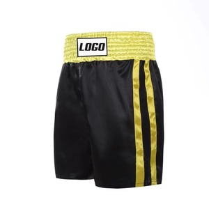 Professional Breathable Lightweight Durable Boxing Shorts Trunk Shorts 3D Embroidery Customized Logo Unisex for Martial <b>Arts</b> - Product Image 2
