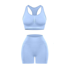 Ensemble de yoga personnalisé par sublimation de qualité supérieure, taille 6XL, pour femme, couleur unie, longueur genou, bretelles croisées, col rond, Spandex/Polyester - Product Image 6