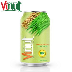 330ml VINUT Can (étamé) Goût original Usines de jus d'herbe de blé Conception d'emballages de boissons Zéro calorie - Product Image 1