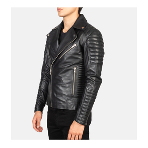 Nouvelle veste en cuir d'agneau pour hommes, fabriquée au Pakistan, faible MOQ, respirante, en gros - Product Image 3