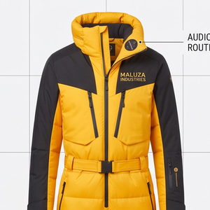 <b>Mens</b> Insulated Hooded Snowboard Ski <b>Jumpsuit</b> Waterproof Windproof Thermal Polyester/Nylon Outdoor Mountain Winter Snow Jacket - Product Image 3