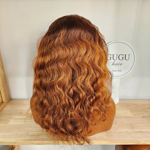 Perruques de cheveux Remy en promotion, 100 % cheveux humains vietnamiens vierges, ombré brun, lisses comme des baguettes, 12 pouces, fournisseur de cheveux vietnamiens bruts - Product Image 5