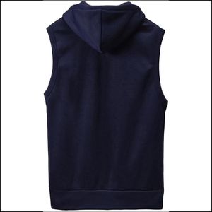 Sudadera sin mangas de alto rendimiento para hombre, chaleco con capucha ligero para gimnasio, ropa de entrenamiento para uso activo. - Product Image 6