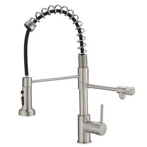 Spazzolato nichel Pull-Down rubinetto del purificatore di acqua da cucina lavello rubinetti con filtro per l'acqua potabile - Product Image 2